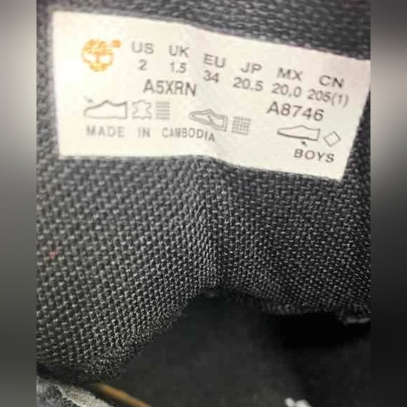 Timberland Junior Converge Waterproof Hiking Boots Size 2 New MSRP $115 - Picture 11 of 11